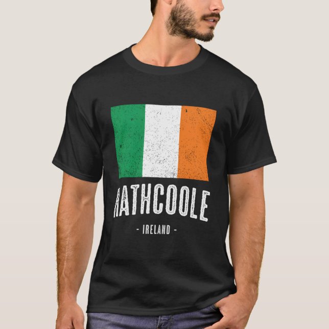 City Of Rathe Ireland Irish Flag T-Shirt (Front)