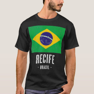 City of Recife Brazil  BR Brazilian Flag Merch  Gr T-Shirt