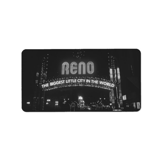 City of Reno Label (Front)