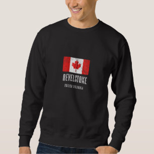 City Of Revelstoke Canada Canadian Flag Merch Zip Sweatshirt