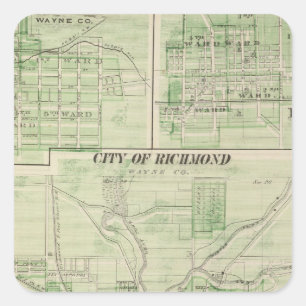 City of Richmond, Wayne Co with Centreville Square Sticker