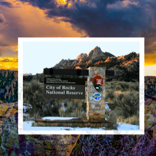 City of Rocks Entrance, Steinfells Dome, Sunset Postcard