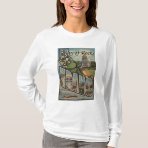 City of Rocks, Idaho - Large Letter Scenes T-Shirt