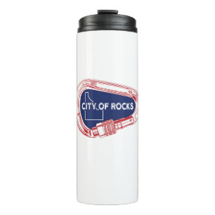 City Of Rocks Idaho Rock Climbing Carabiner Thermal Tumbler