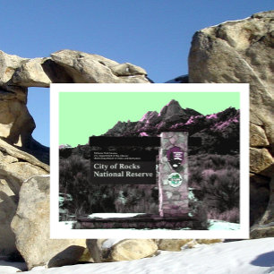 City of Rocks Reserve Entrance, Steinfells Dome Postcard