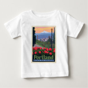 City of Roses   Portland, Oregon Baby T-Shirt