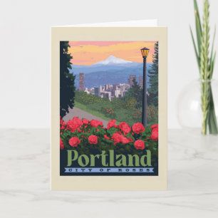 City of Roses   Portland, Oregon Card