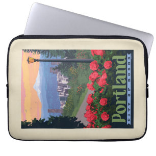 City of Roses   Portland, Oregon Laptop Sleeve