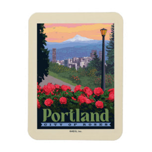 City of Roses Portland, Oregon Magnet
