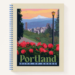 City of Roses Portland, Oregon Notebook