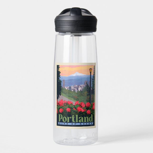 City of Roses | Portland, Oregon Water Bottle (Front)