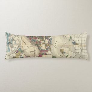 City Of Seattle And Environs Body Cushion