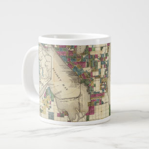 City Of Seattle And Environs Large Coffee Mug