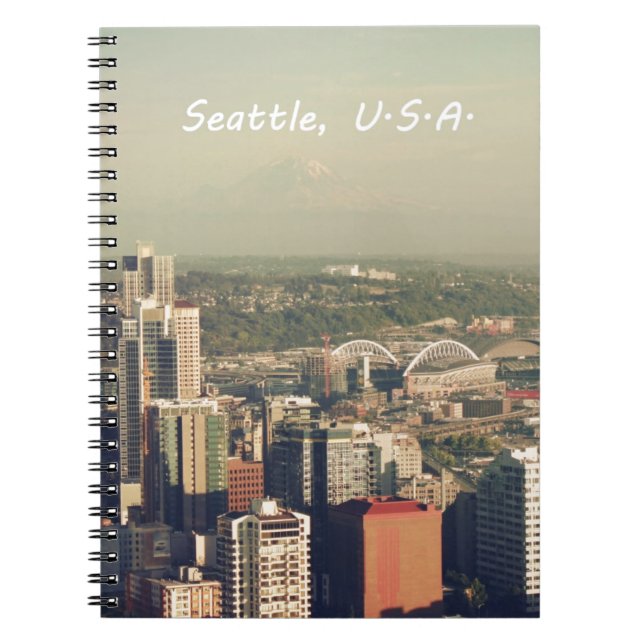 City of Seattle. View from city tower. Landscape Notebook (Front)