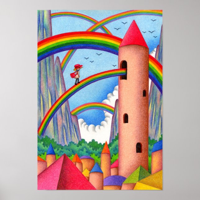 City of Seven-Coloured Rainbow. Poster (Front)