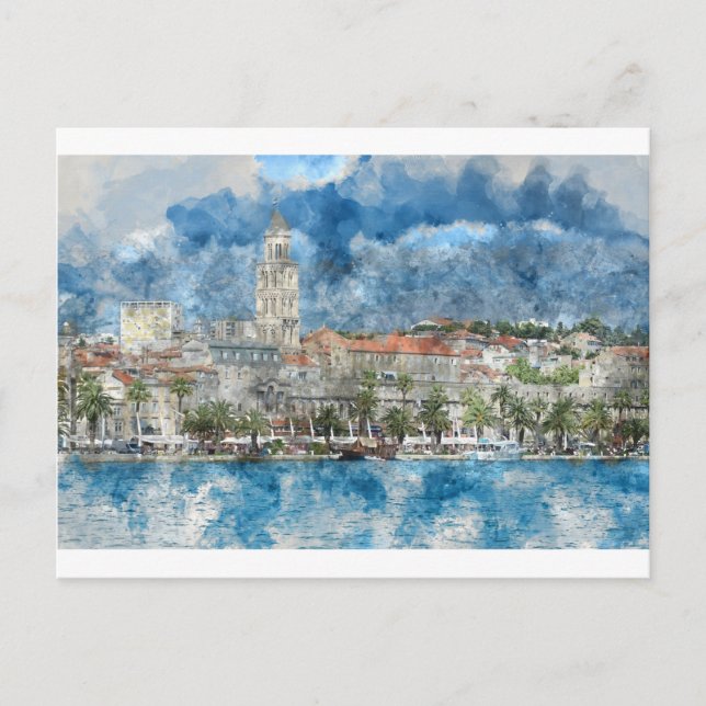 City of Split in Croatia Postcard (Front)