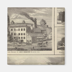 City of Storm Lake brewery, Muscatine bldg Magnet