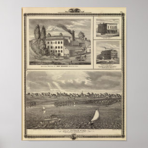 City of Storm Lake brewery, Muscatine bldg Poster