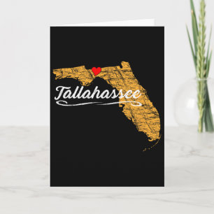 City Of Tallahee Florida Vacation Souvenir Graphic Card