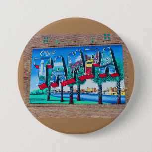 City of Tampa,Florida 7.5 Cm Round Badge