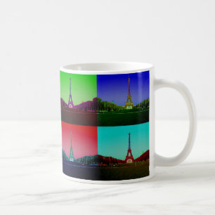 City of Technicolor Love: Eiffel Tower Mug