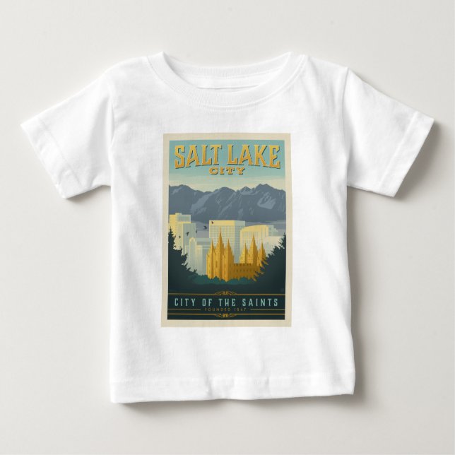 City of the Saints | Salt Lake City, Utah Baby T-Shirt (Front)