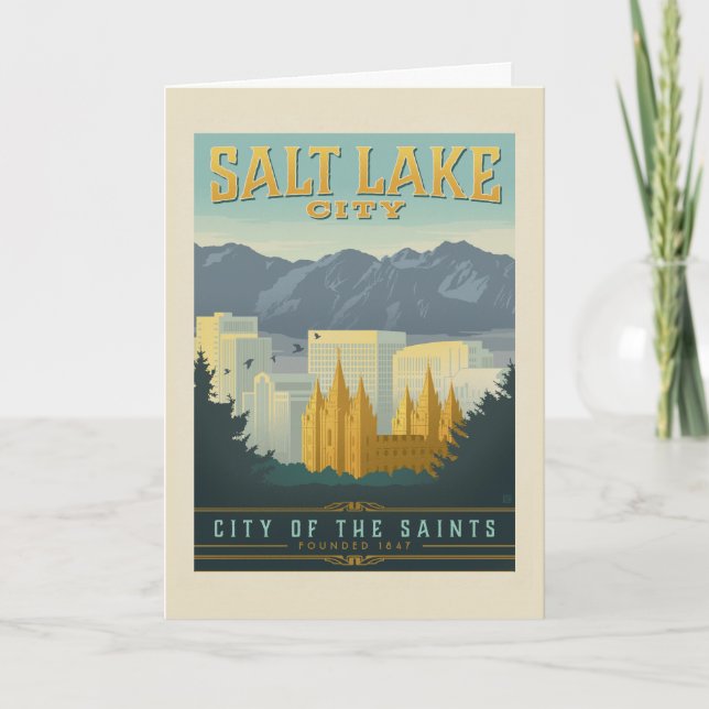 City of the Saints | Salt Lake City, Utah Card (Front)
