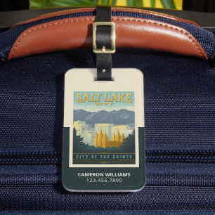 City of the Saints Salt Lake City, Utah Luggage Tag