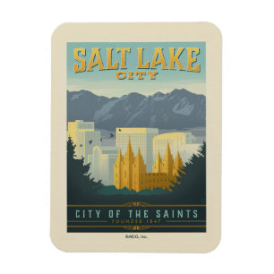 City of the Saints Salt Lake City, Utah Magnet