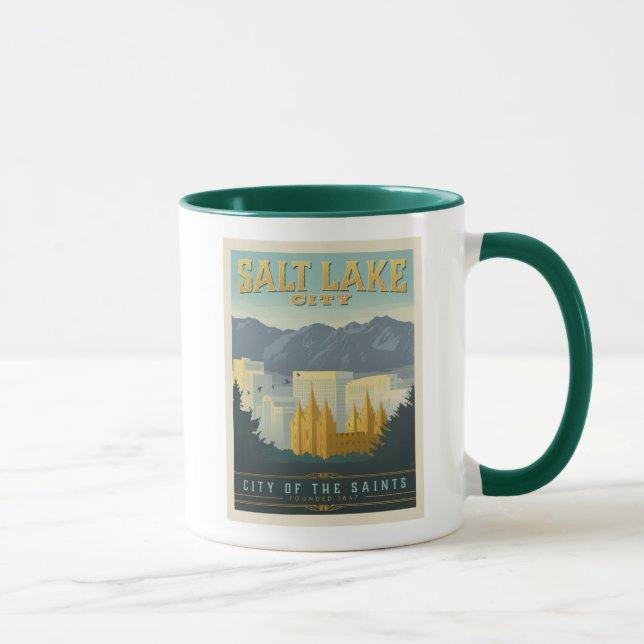 City of the Saints | Salt Lake City, Utah Mug (Right)