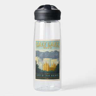 City of the Saints   Salt Lake City, Utah Water Bottle