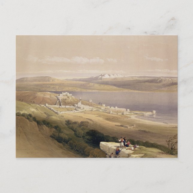 City of Tiberias on the Sea of Galilee Postcard (Front)