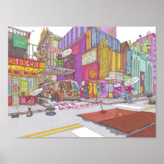 City of Voltz 2025 drawing number 1: The Ohm Poster