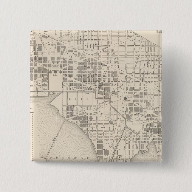 City of Washington 2 15 Cm Square Badge (Front)