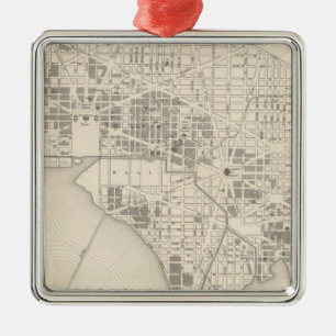City of Washington 2 Metal Tree Decoration