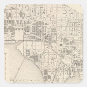 City of Washington 2 Square Sticker