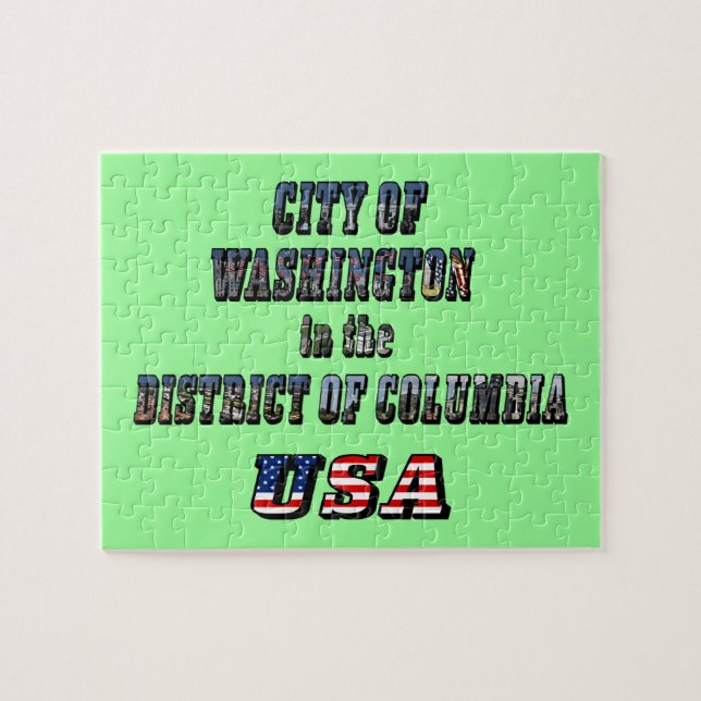 City of Washington in the District of Columbia USA Jigsaw Puzzle (Horizontal)