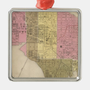 City of Washington Metal Tree Decoration