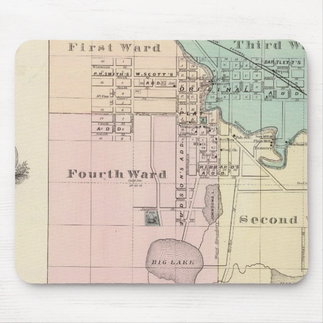 City of Waupaca, Village of Winneconne Mouse Pad (Front)