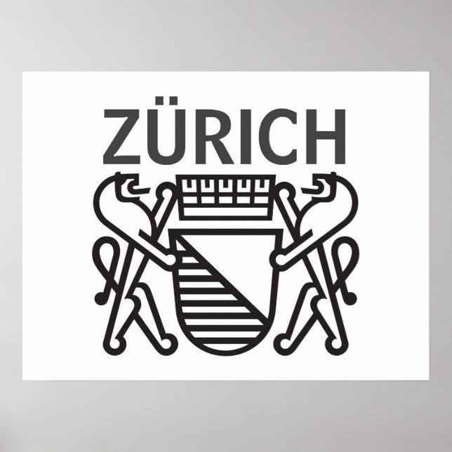 City of Zürich, SWITZERLAND Poster (Front)