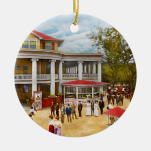 City - OH - The Chester Park Club House 1909 Ceramic Ornament