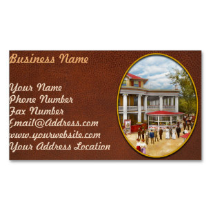 City - OH - The Chester Park Club House 1909 Magnetic Business Card