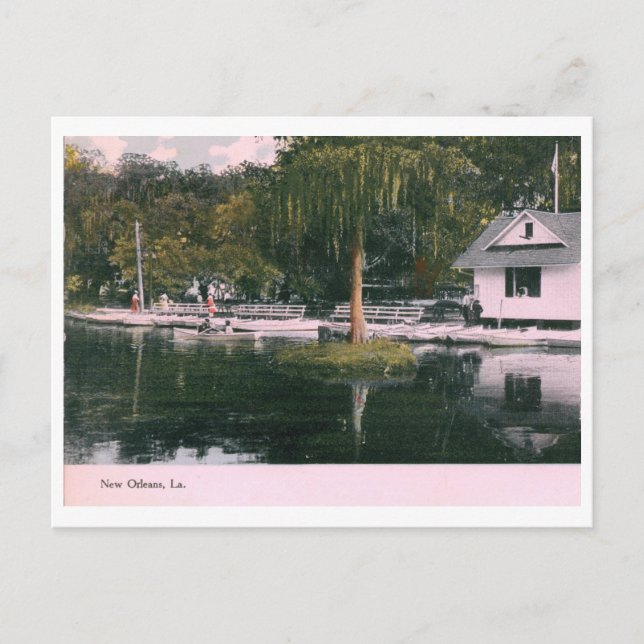 City Park, New Orleans 1909 Vintage Postcard (Front)