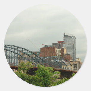City - Pittsburg PA - The grand city of Pittsburg Classic Round Sticker