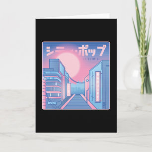 CITY POP VAPORWAVE CARD