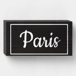 City Pride Paris - Wooden Block Sign