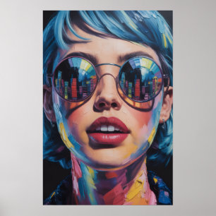 City Reflection Poster