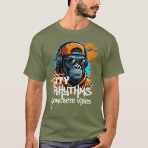 City Rhythms – Urban Beats & Concrete Vibes Street T-Shirt