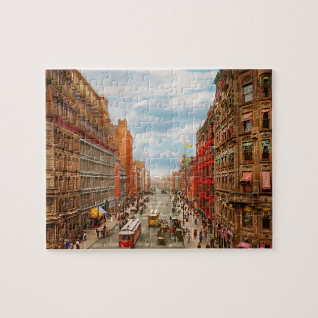 City - Rochester NY - Downtown Rochester 1904 Jigsaw Puzzle (Horizontal)