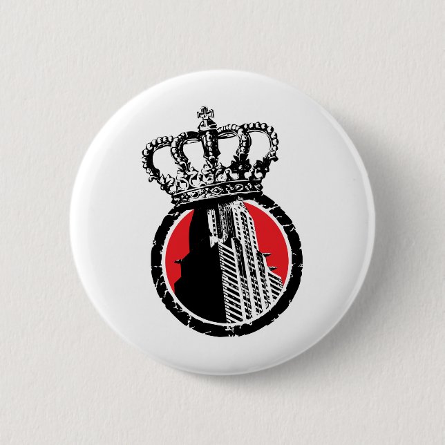 City Royalty Logo 6 Cm Round Badge (Front)